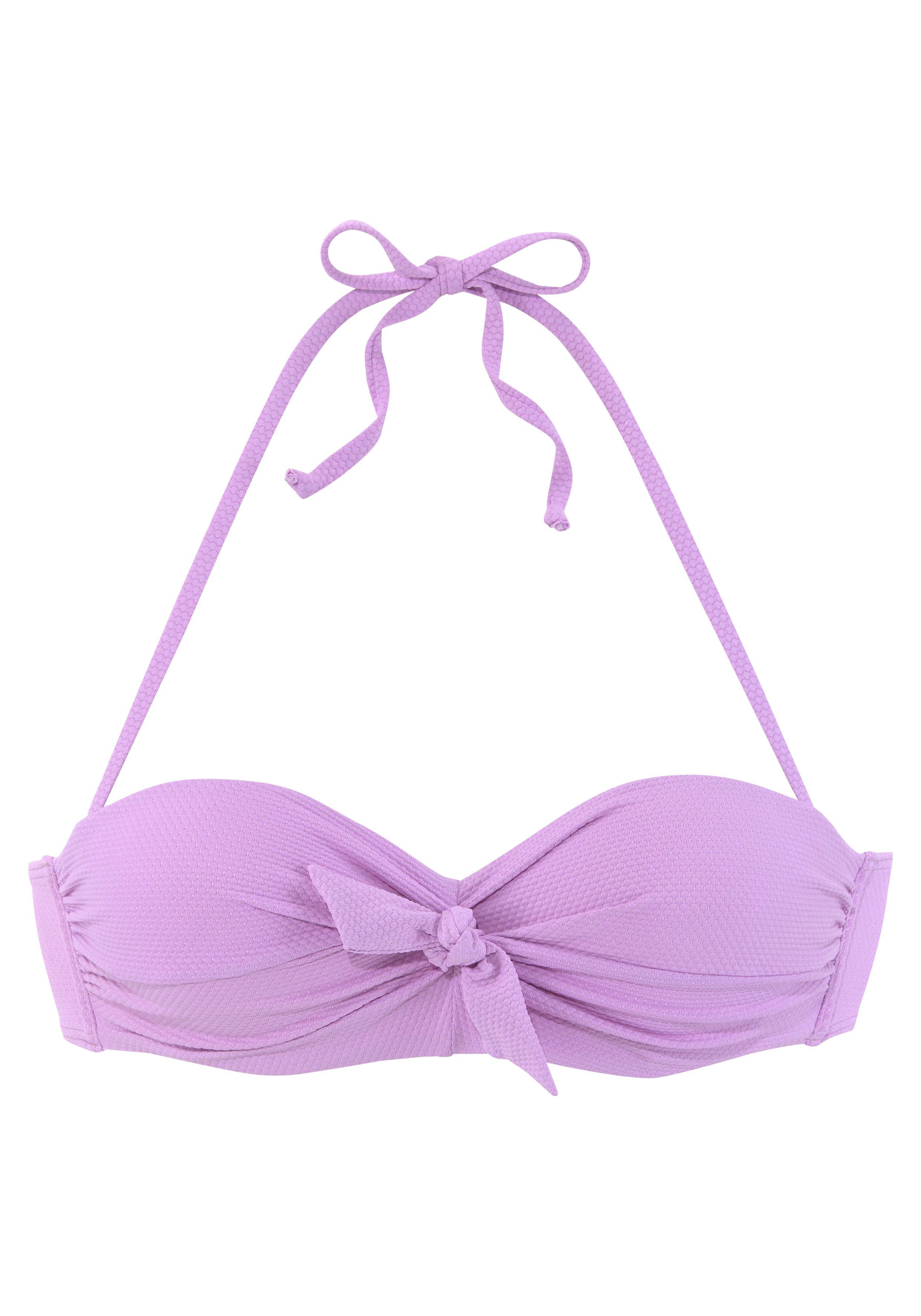 LASCANA Bügel-Bandeau-Bikini-Top Cana, mit Schleife vorne günstig online kaufen