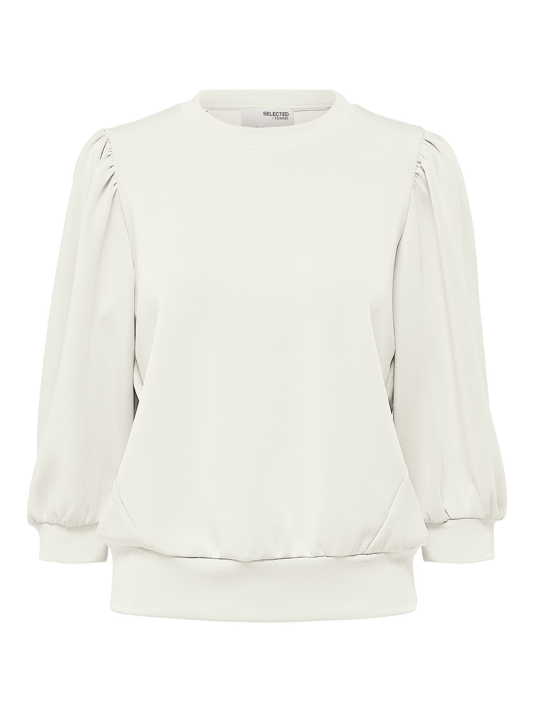 SELECTED FEMME Blusenshirt locker geschnitten Rundhalsausschnitt günstig online kaufen