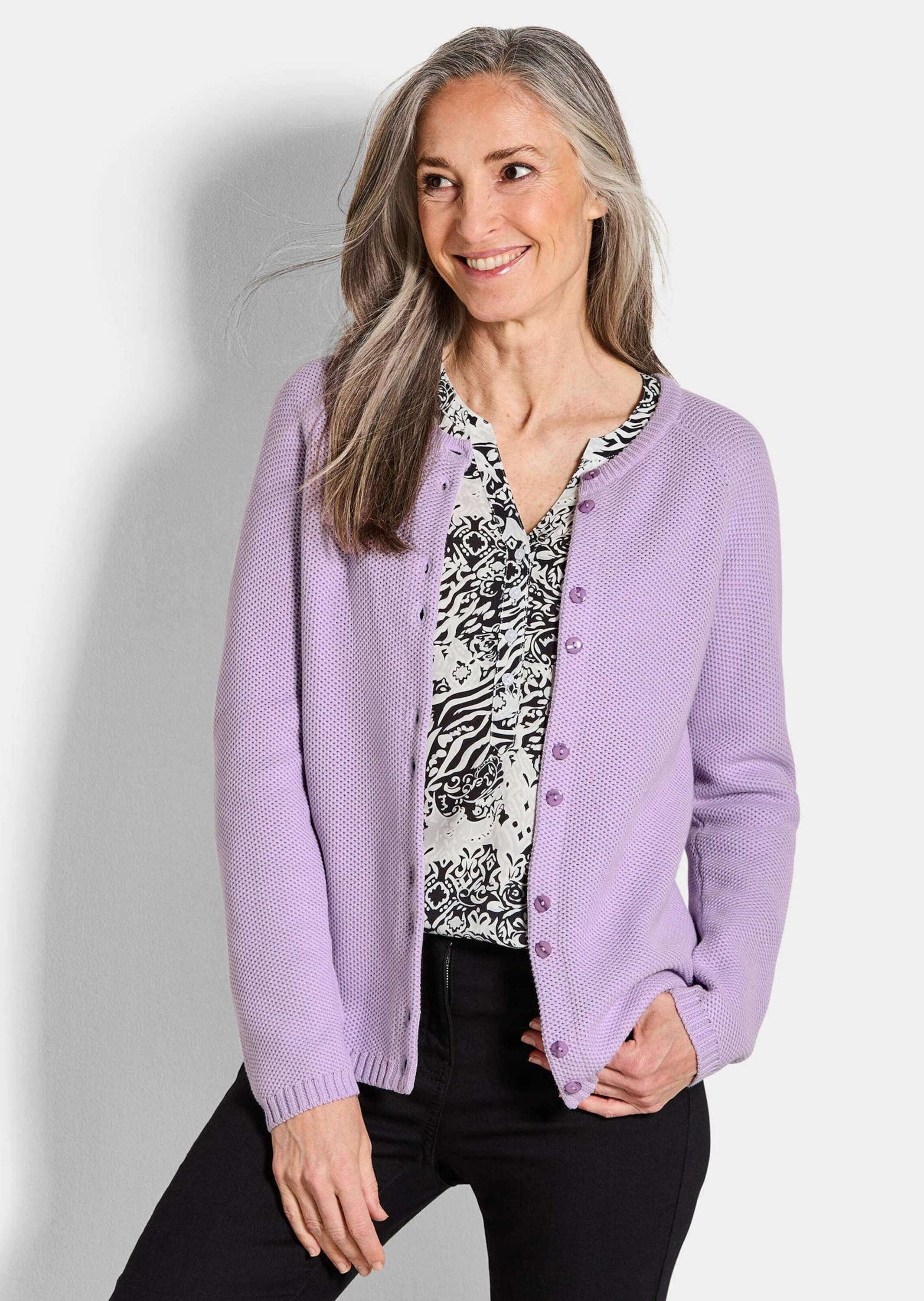 GOLDNER Strickjacke Kurzgröße: Strickjacke aus reiner günstig online kaufen