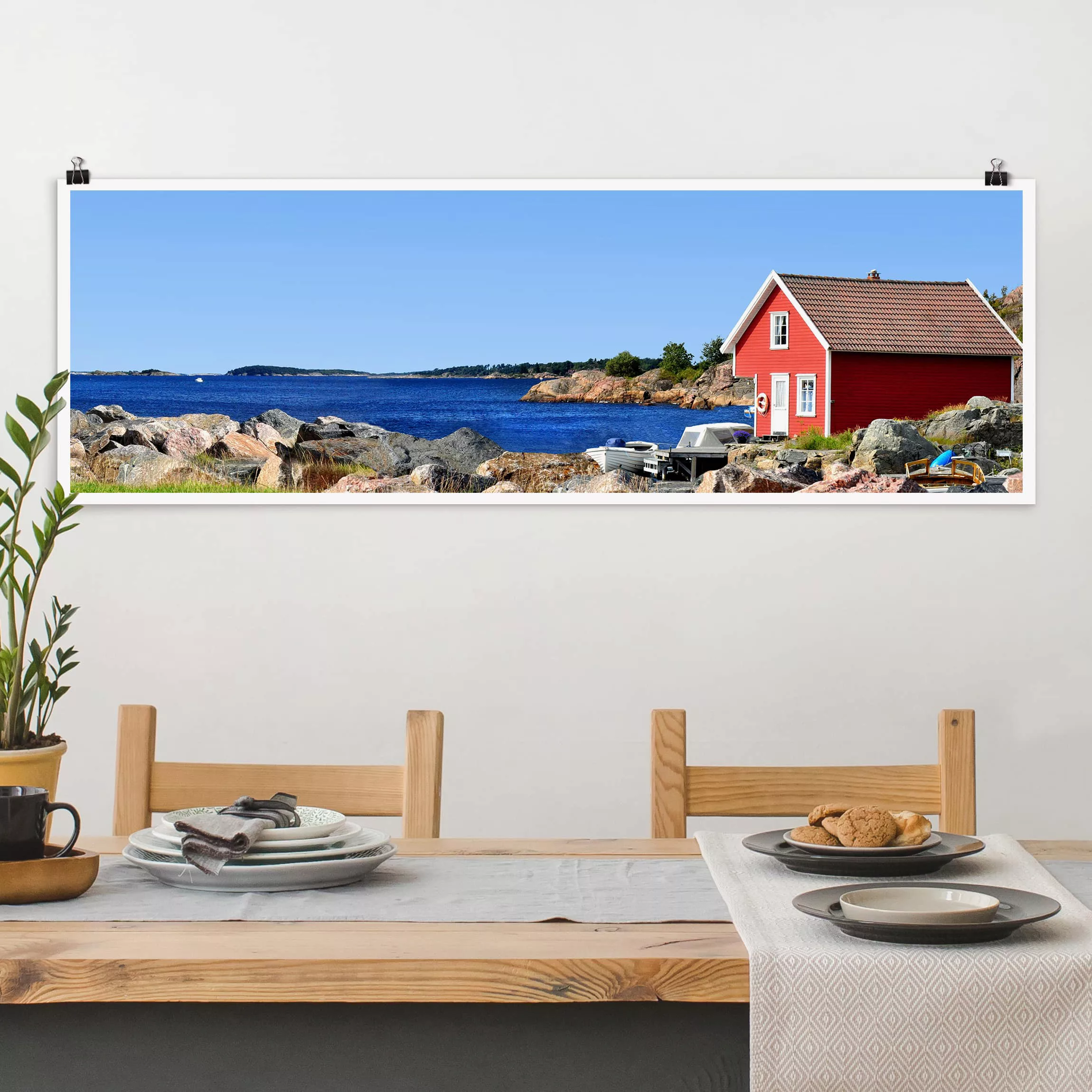 Panorama Poster Natur & Landschaft Urlaub in Norwegen günstig online kaufen