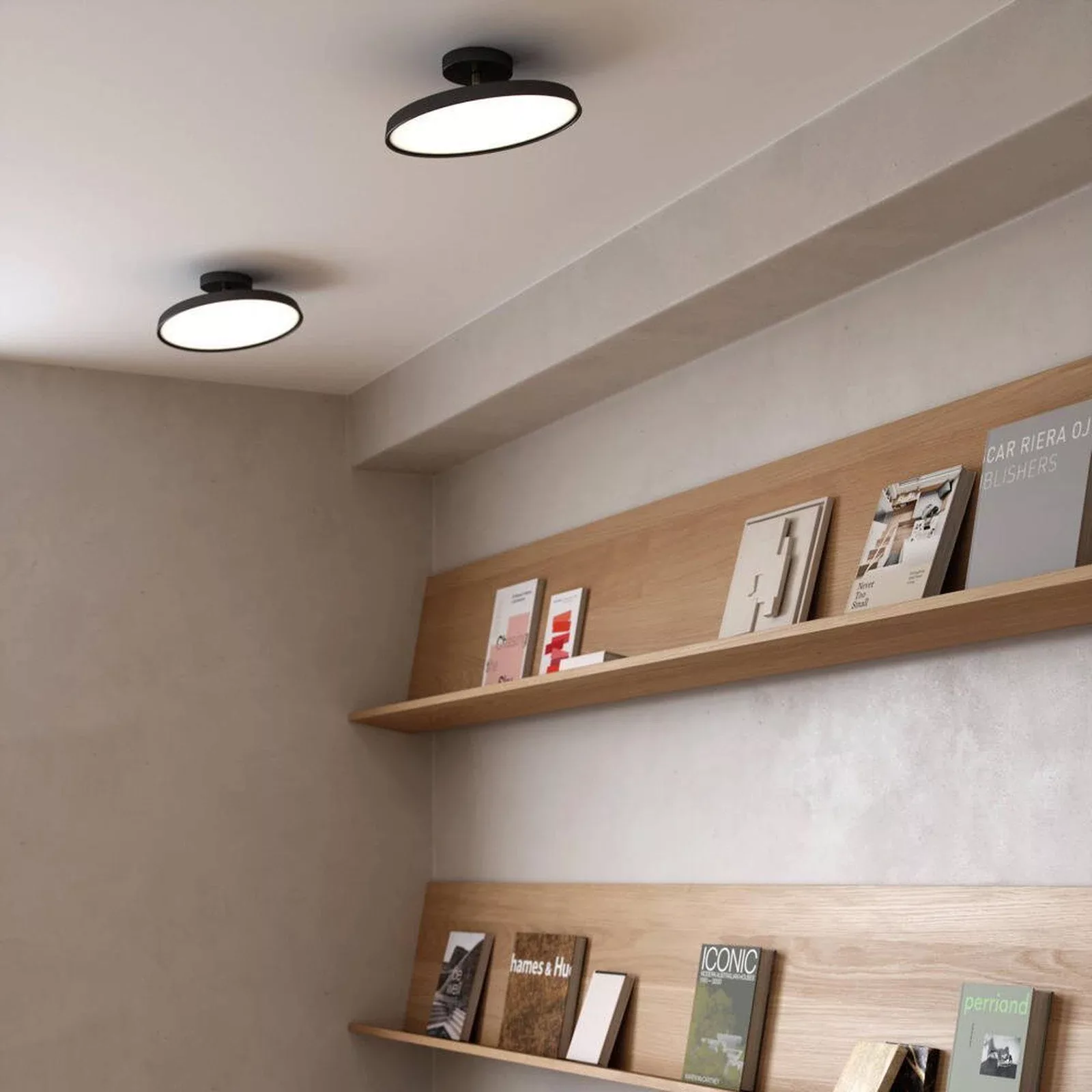 LED-Deckenleuchte Kaito Pro, schwarz, Ø 30 cm günstig online kaufen