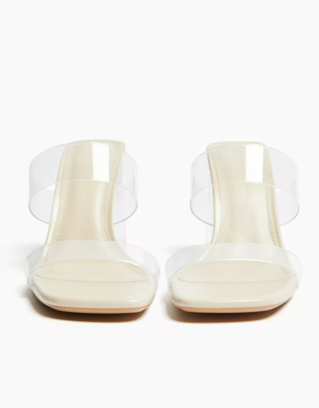 Bershka Absatzsandalen Mit Vinyl-Riemchen Damen 37 Transparent günstig online kaufen