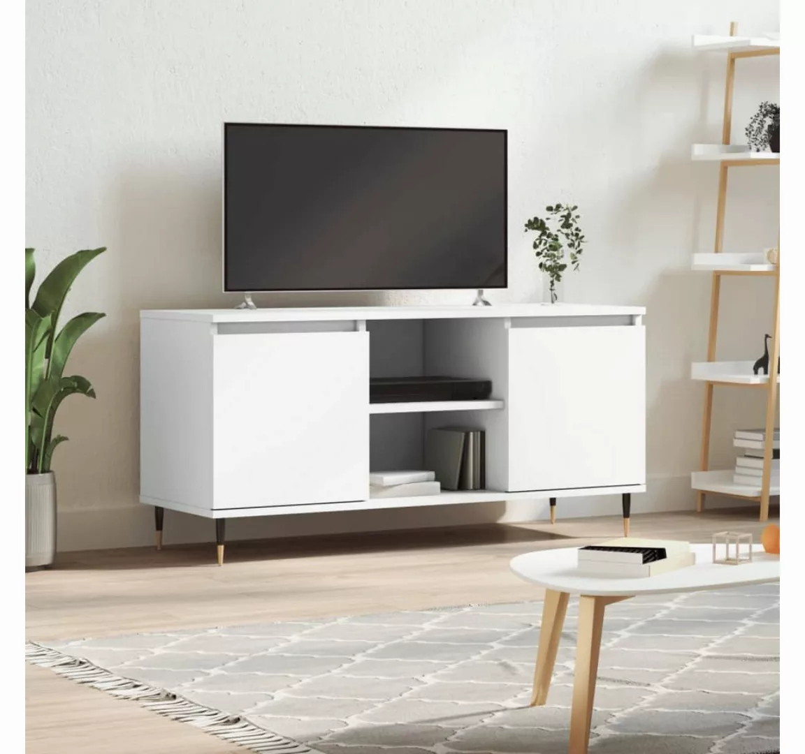 vidaXL TV-Schrank TV-Schrank Weiß 104x35x50 cm Spanplatte günstig online kaufen