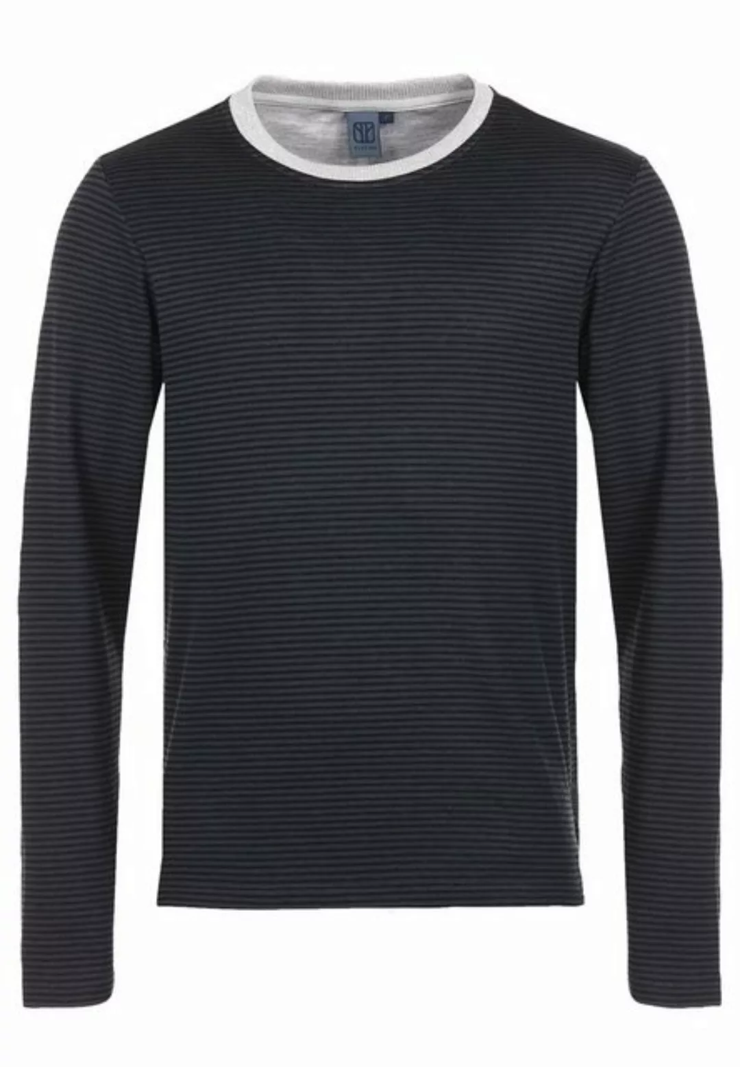 Elkline Sweatshirt Freejazz Langarm Rundhals Streifen gerader Schnitt günstig online kaufen