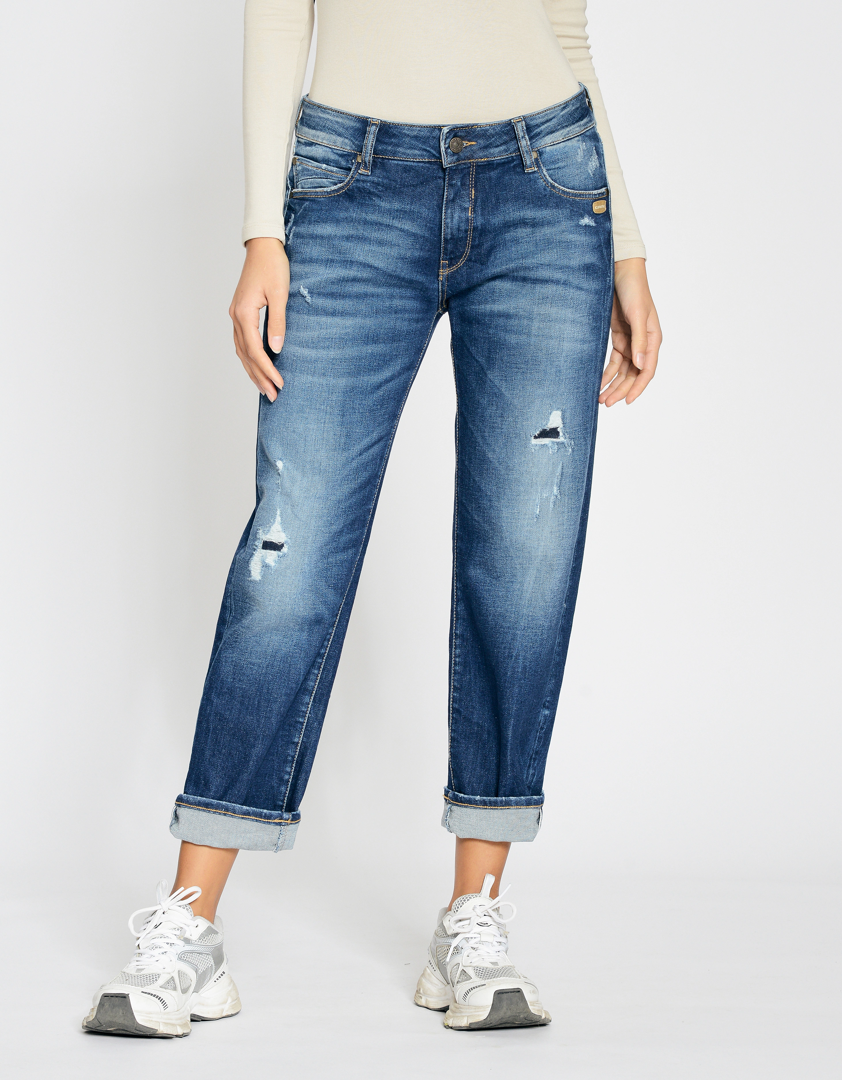 GANG Boyfriend-Jeans "94NADIA", 5-Pocket Style mit Reißverschluss und Knopf günstig online kaufen