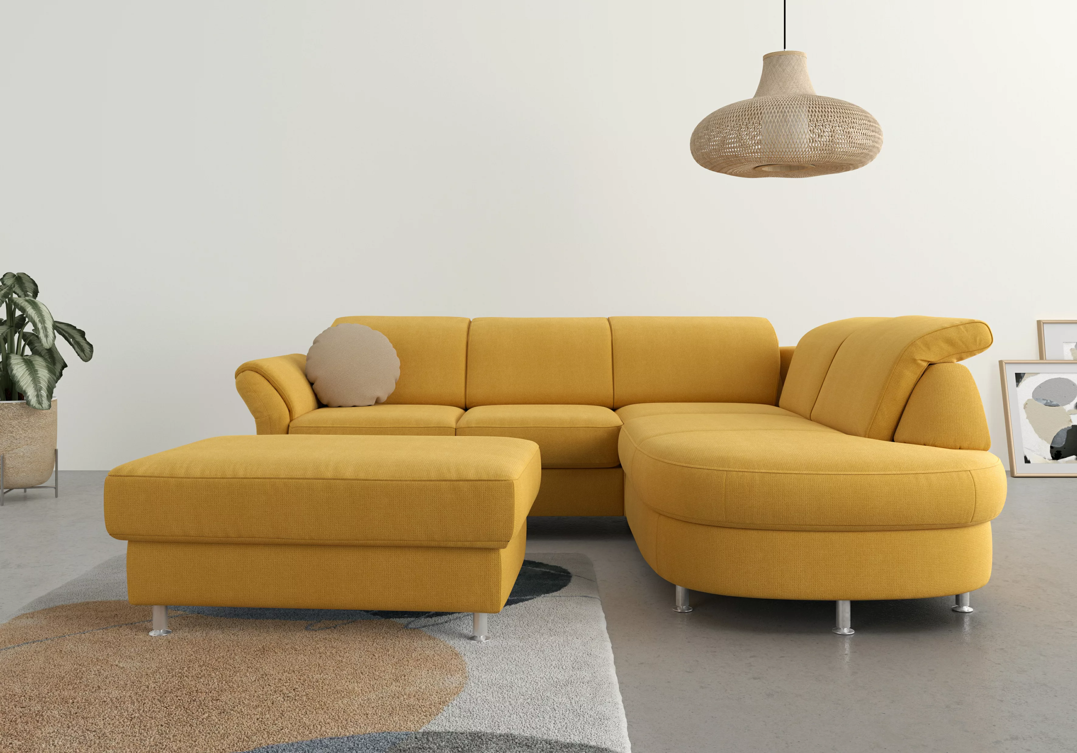 sit&more Ecksofa Apulia L-Form, wahlweise Bettfunktion, Bettkasten und Kopf günstig online kaufen