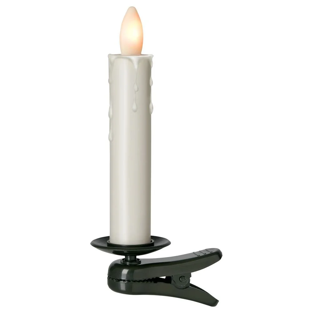 LED Kerze Shine Kunststoff in Elfenbein 130mm 10er Set günstig online kaufen