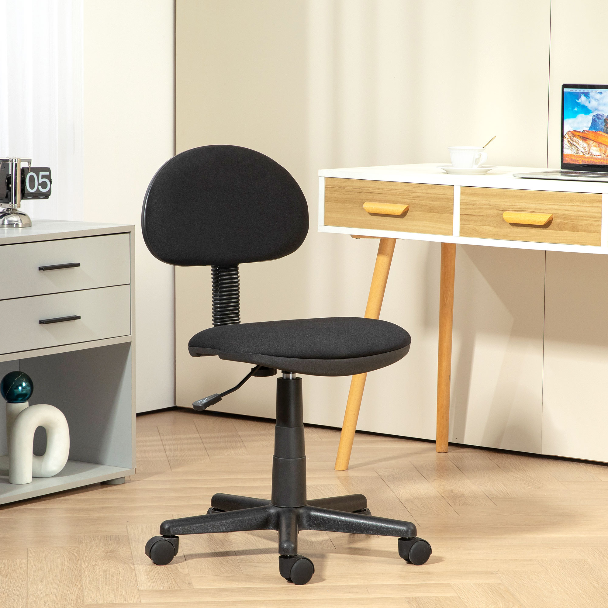 HOMCOM Bürostuhl Ergonomischer Schreibtischstuhl, Höhenverstellbarer Drehst günstig online kaufen