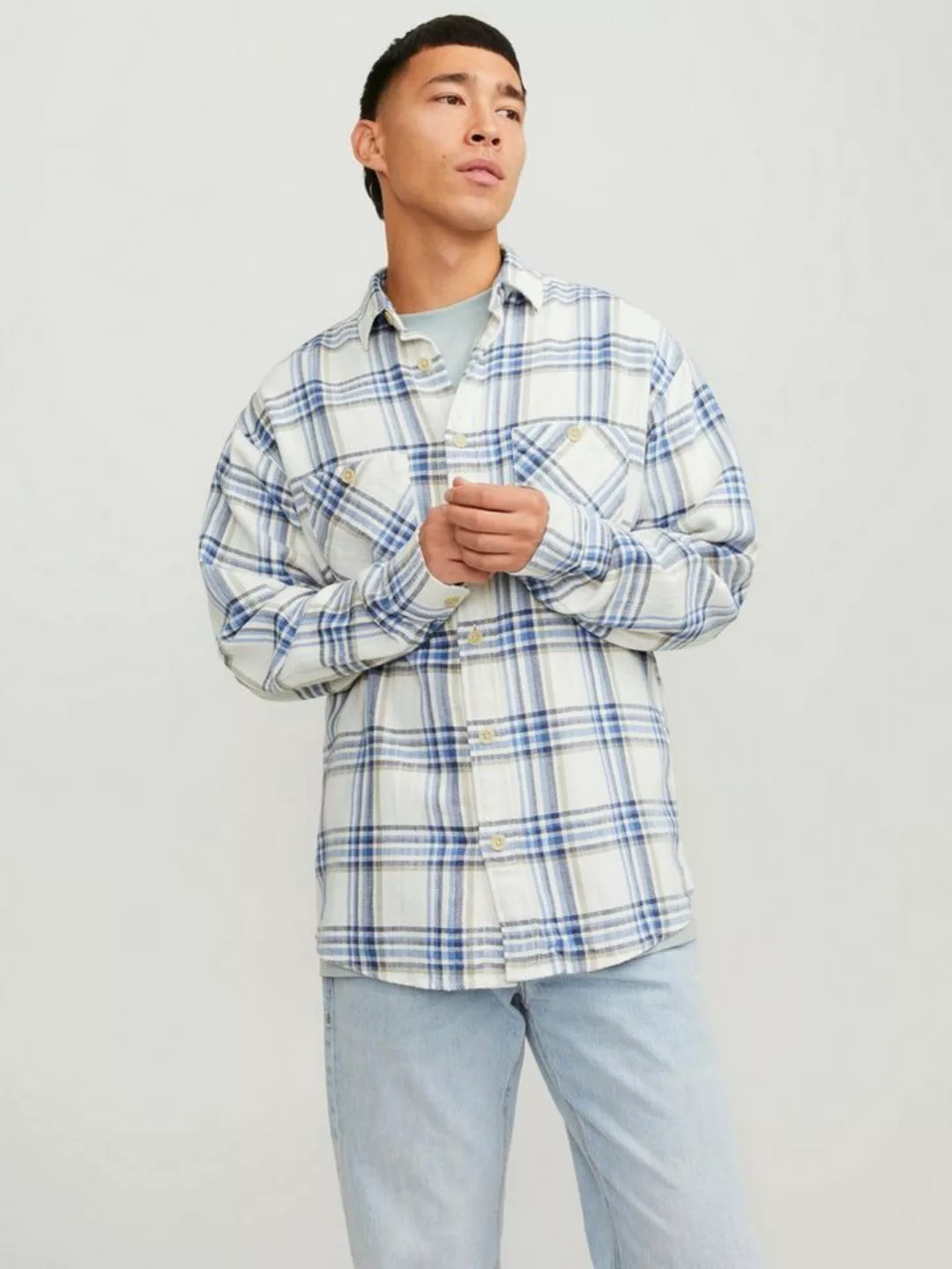 Jack & Jones Langarmhemd JJEMICHAEL OVERSHIRT LS SN günstig online kaufen