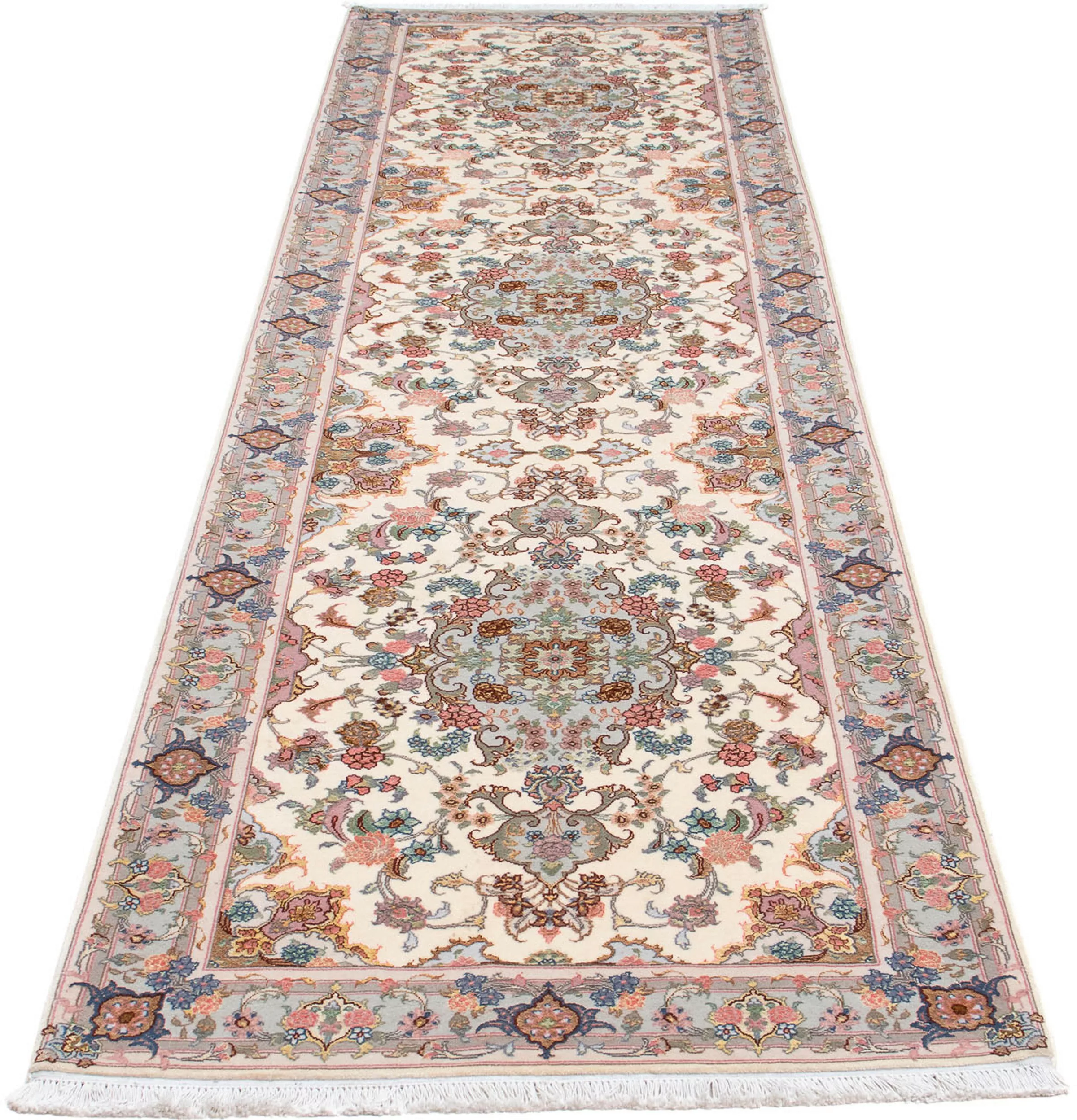 morgenland Orientteppich »Perser - Täbriz - Royal - 355 x 92 cm - beige«, r günstig online kaufen