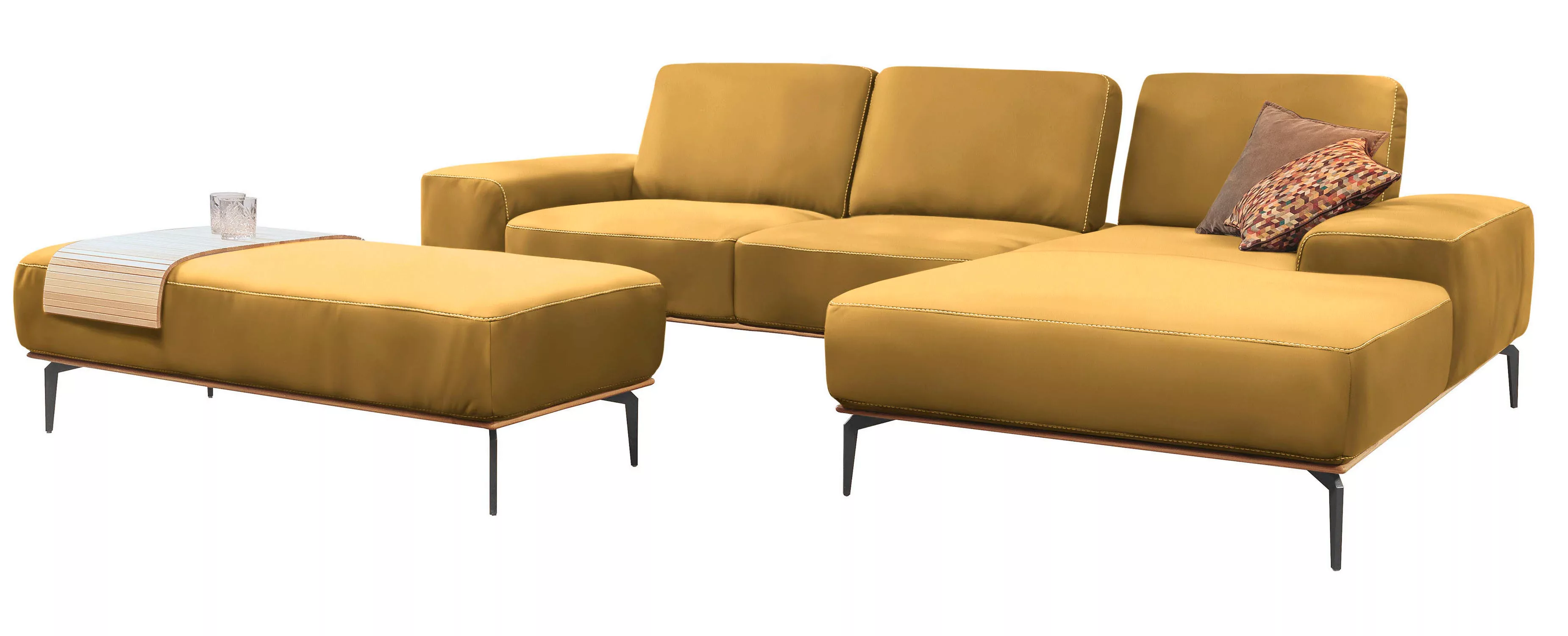 W.SCHILLIG Ecksofa "run, Designsofa mit tollem Sitzkomfort, bequem, L-Form" günstig online kaufen