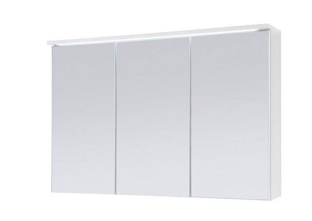 Aileenstore Spiegelschrank DUO Breite 100 cm, Schalter-/Steckdosenbox, LED- günstig online kaufen