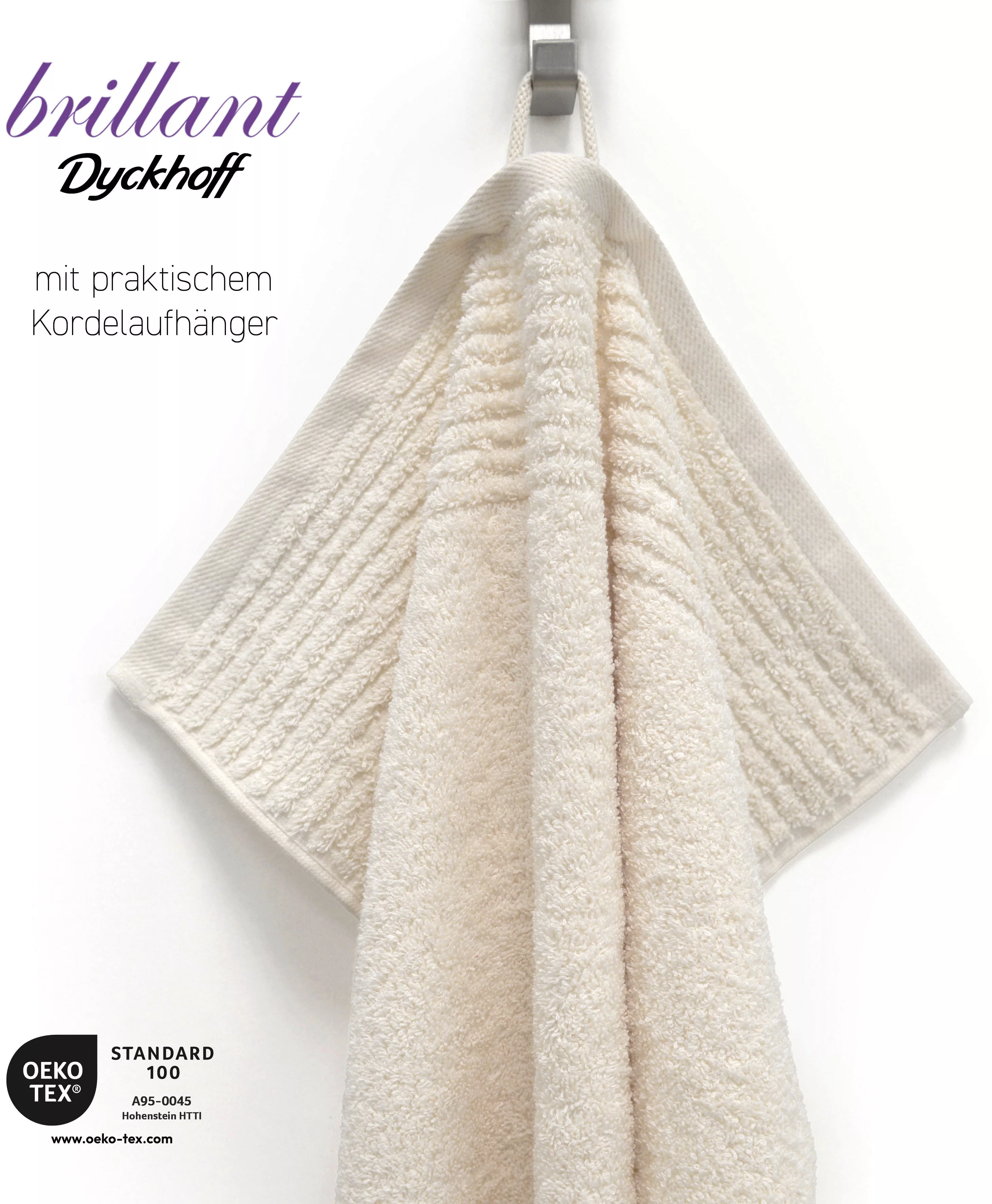 Dyckhoff Handtuch Set »Brillant«, (Set, 6 St., 4 Handtücher (50x100 cm)-2 B günstig online kaufen