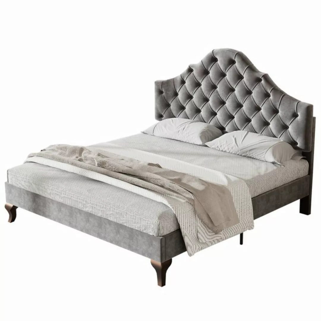 Rutaqian Polsterbett Einzelbett 90×200cm, Jugendbett, modernes Designbett, günstig online kaufen