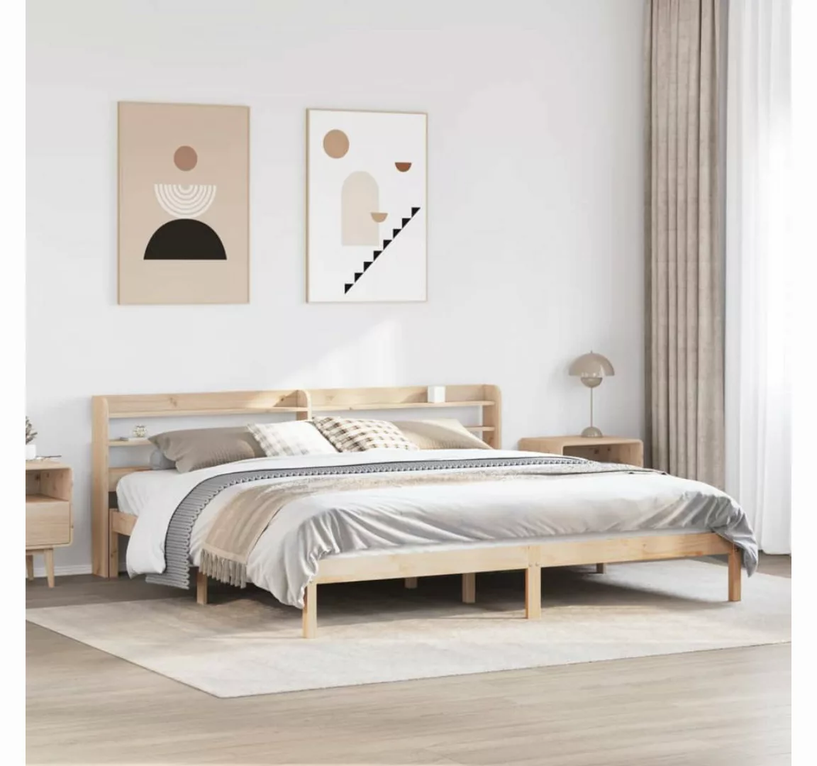 vidaXL Bett, Massivholzbett ohne Matratze 180x200 Kiefernholz günstig online kaufen