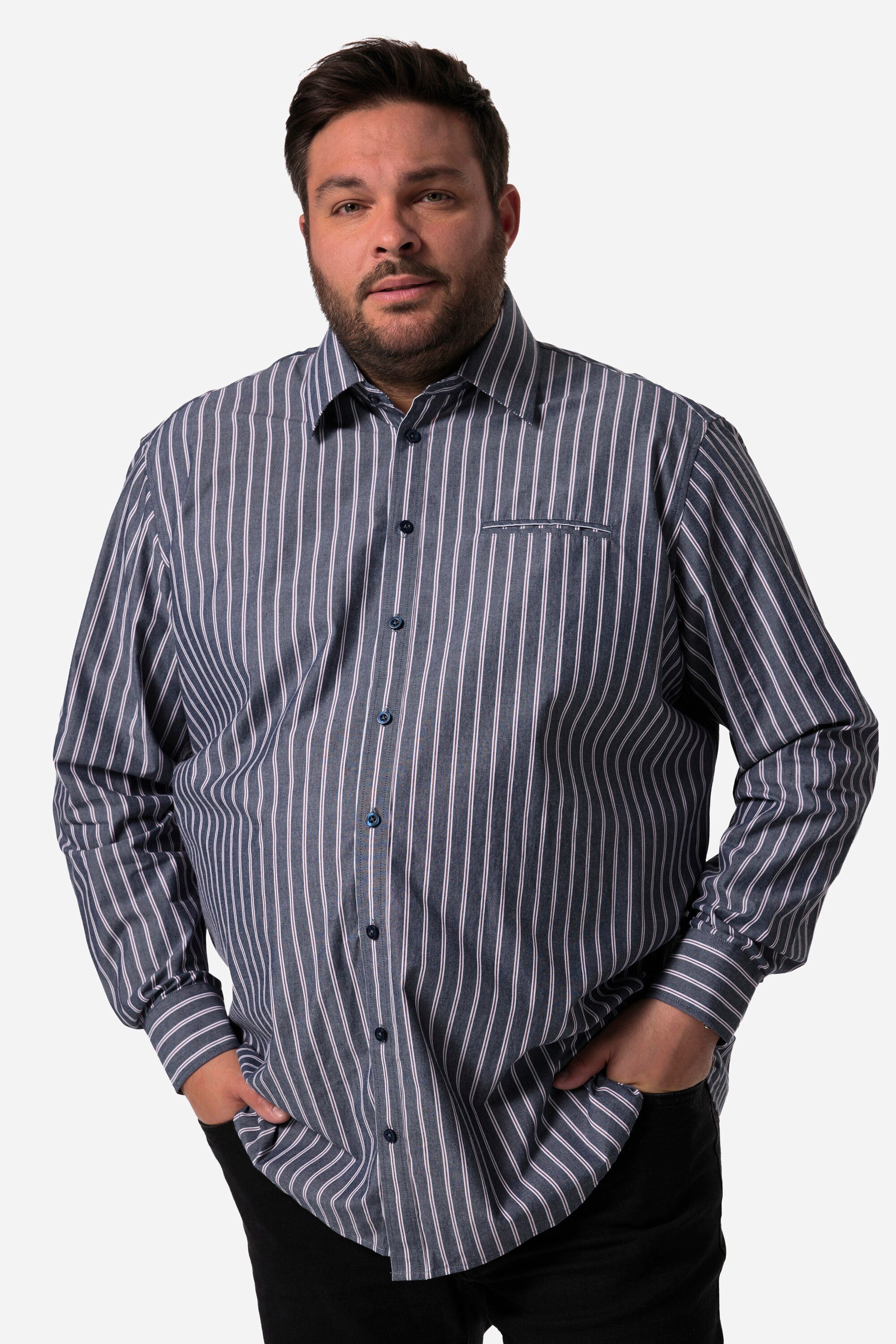 Men Plus Businesshemd Men+ Streifenhemd Langarm günstig online kaufen