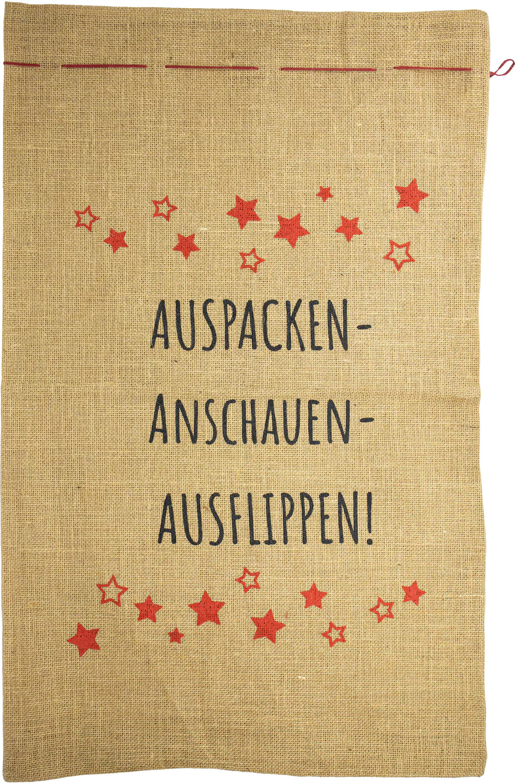 my home Weihnachtsfigur "Jutesack Eadie, mit Schriftzug "Auspacken, Anschau günstig online kaufen