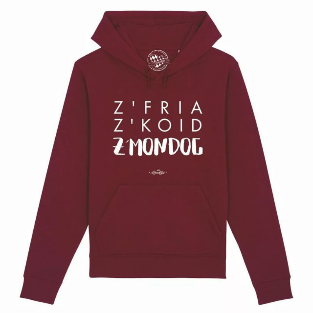 Bavariashop Hoodie Damen Hoodie "Z'fria z'koid z'Mondog... günstig online kaufen