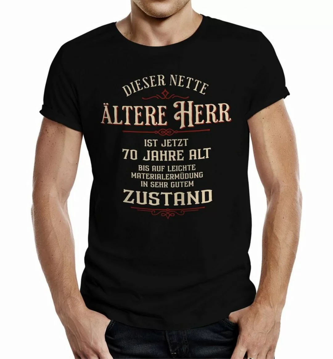 RAHMENLOS® T-Shirt für Männer zum 70. Geburtstag: Dieser nette ältere Herr günstig online kaufen