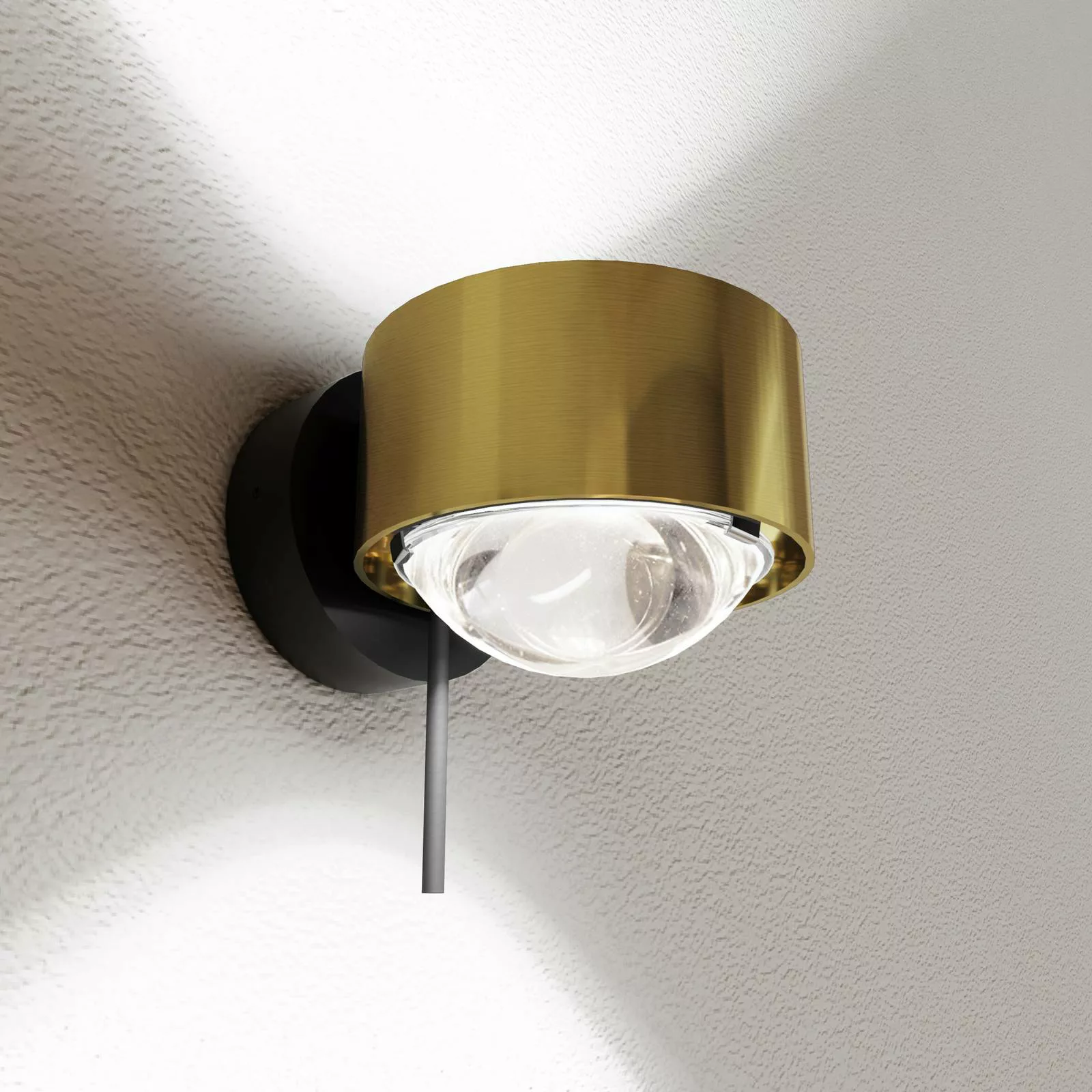 Puk! 80 Wall LED-Spot Linsen klar messing/schwarz günstig online kaufen