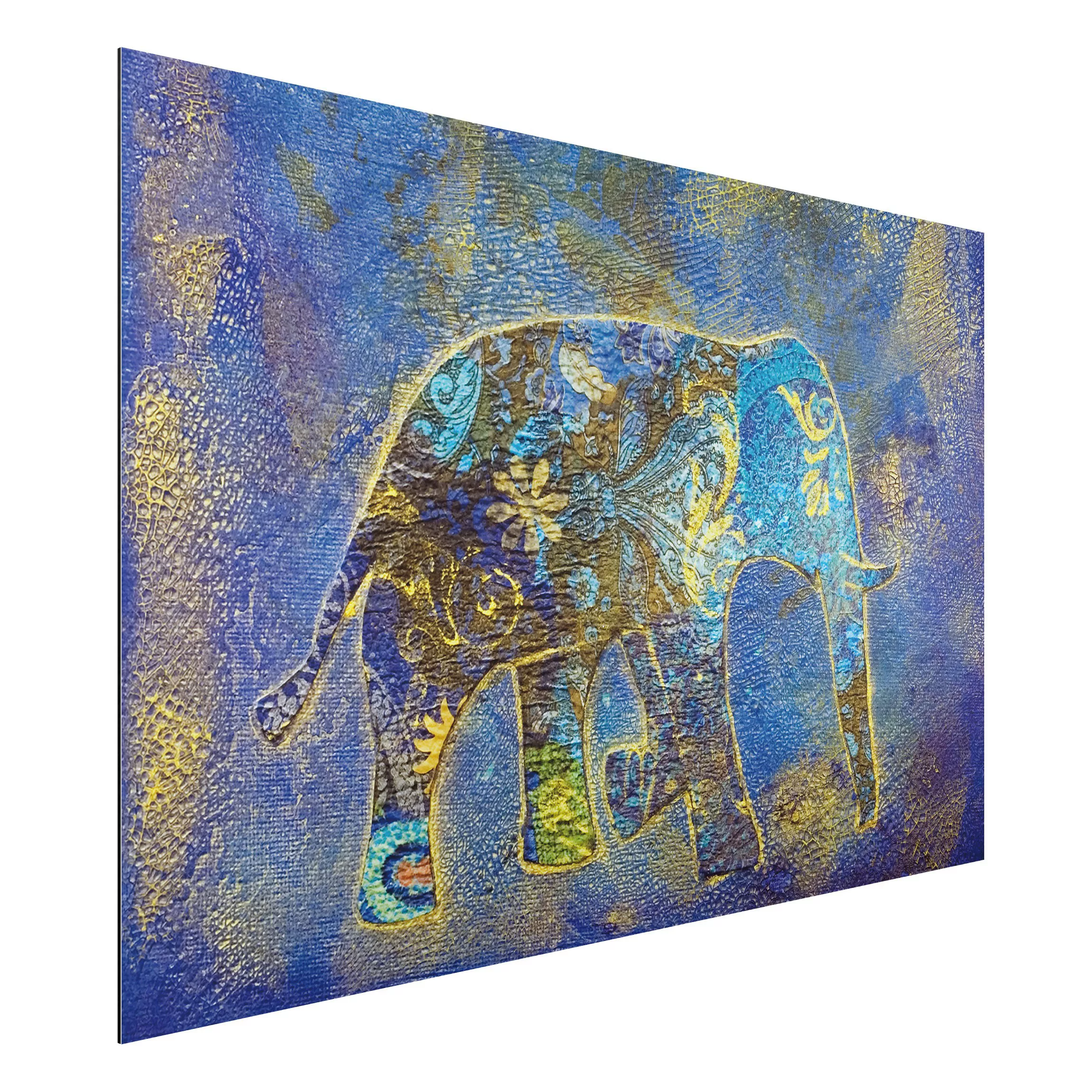 Alu-Dibond Bild Tiere - Querformat 3:2 Elephant in Marrakech günstig online kaufen