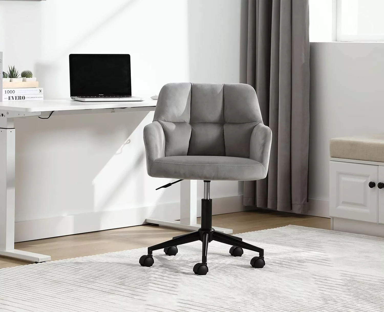 WAHSON OFFICE CHAIRS Bürostuhl Samt Bürostuhl günstig online kaufen