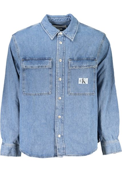 Calvin Klein Jeans Langarmhemd Stylisches Herrenhemd in Blau: Regular Fit m günstig online kaufen