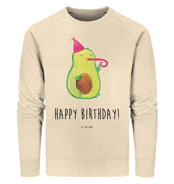 Mr. & Mrs. Panda Longpullover Größe L Avocado Geburtstag - Natural Raw - Ge günstig online kaufen