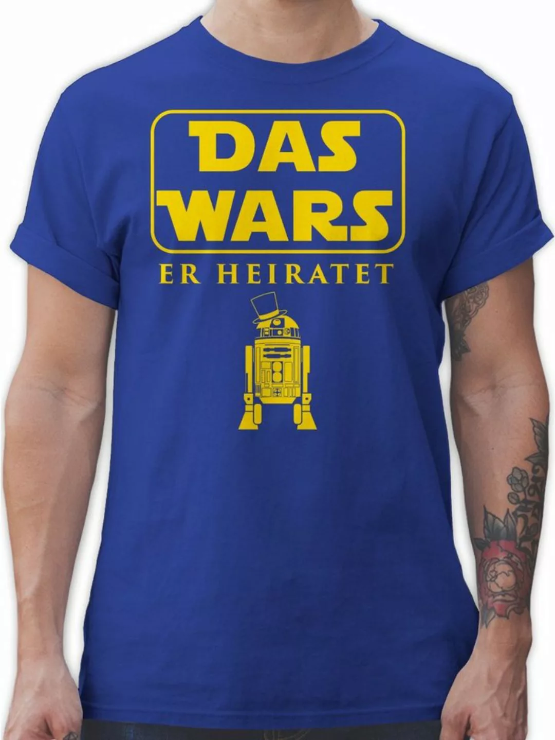 Shirtracer T-Shirt Das Wars JGA Er Heiratet JGA Männer günstig online kaufen