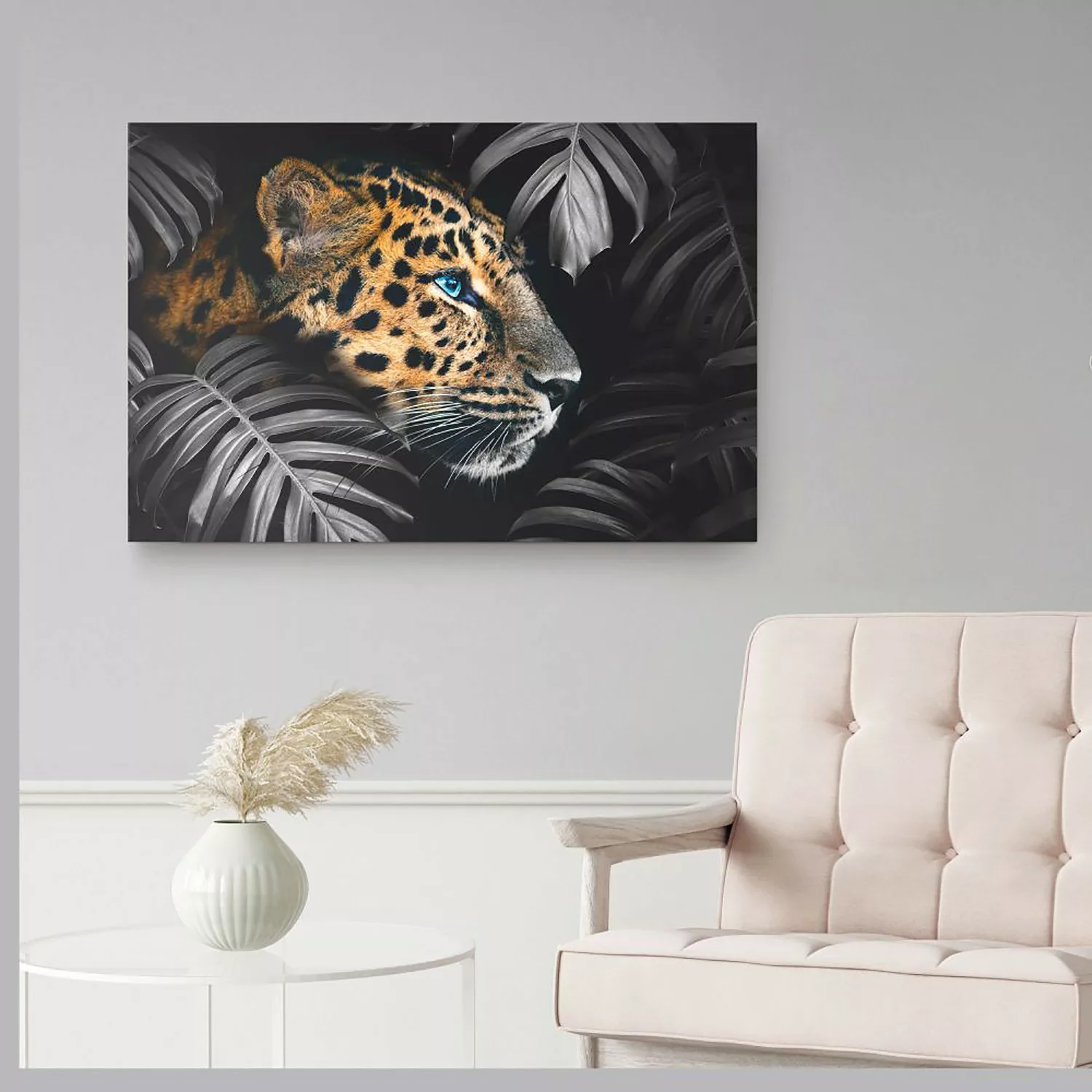 Reinders! Wandbild »Wandbild Leopard Jungle - Pflanze - Tiermotiv«, Leopard günstig online kaufen