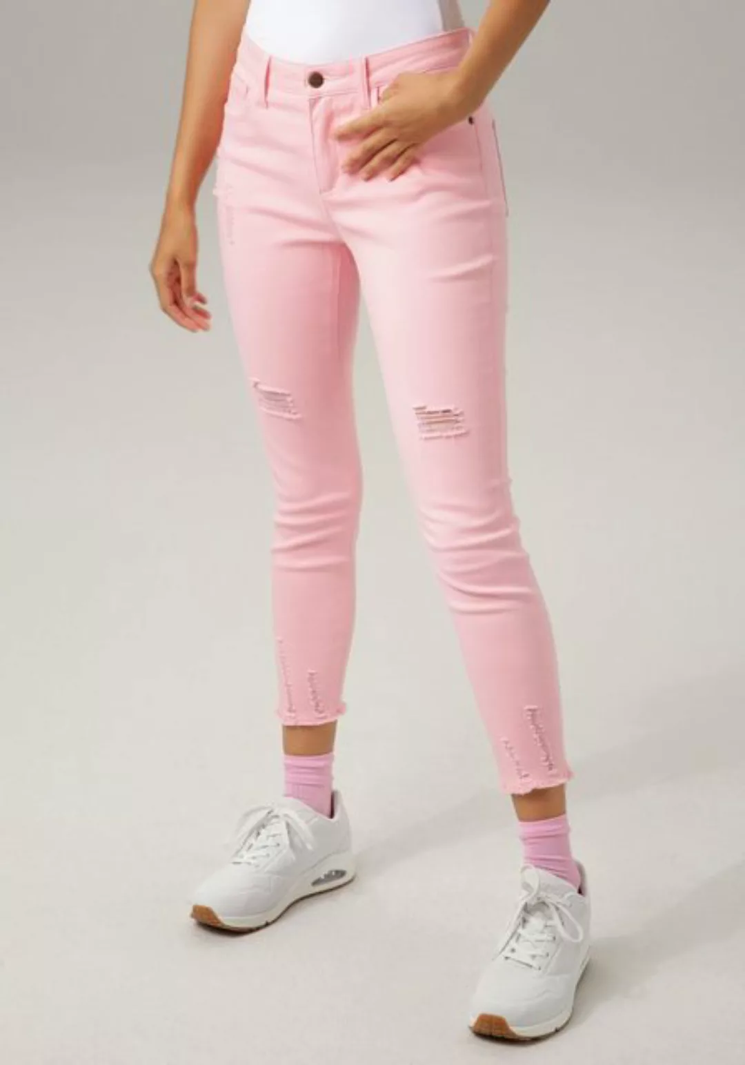 Aniston CASUAL Skinny-fit-Jeans, mit Destroyed-Effekt günstig online kaufen