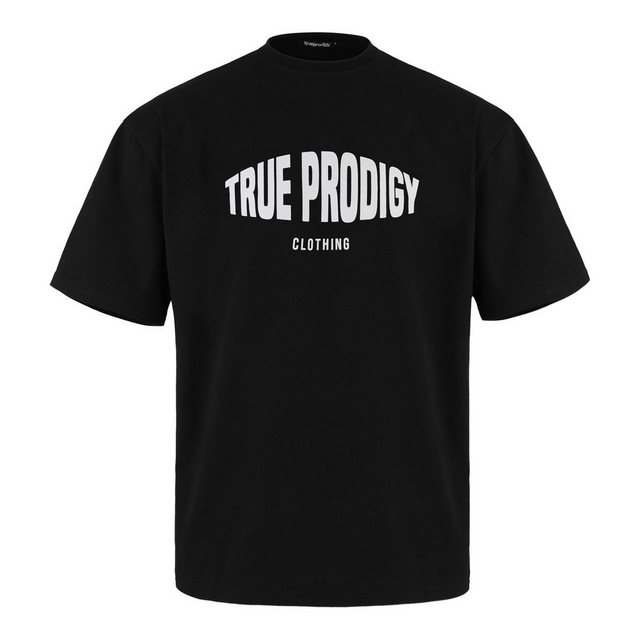 trueprodigy Oversize-Shirt Miguel Logoprint Rundhals dicker Stoff günstig online kaufen