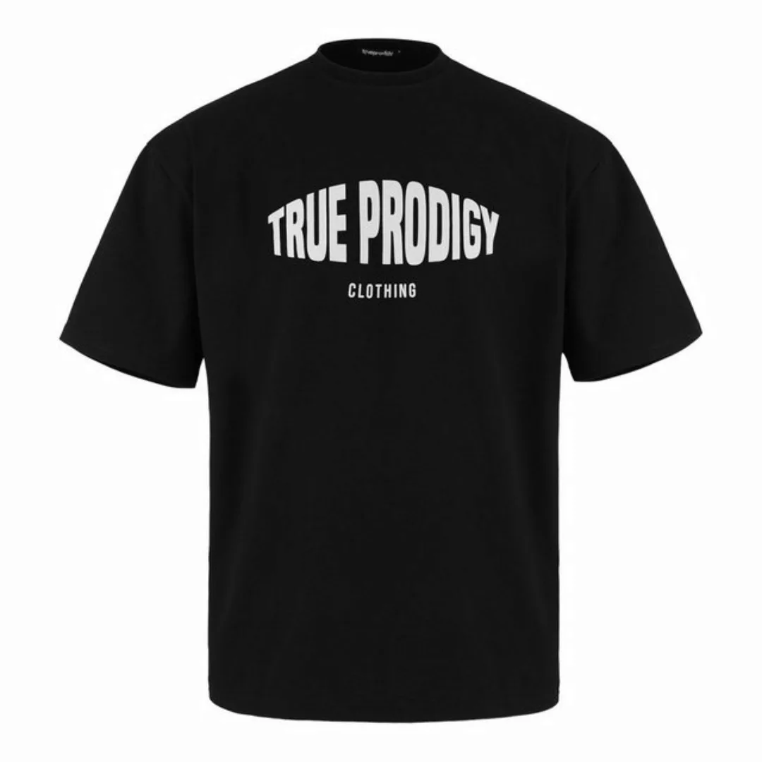 trueprodigy Oversize-Shirt Miguel Logoprint Rundhals dicker Stoff günstig online kaufen