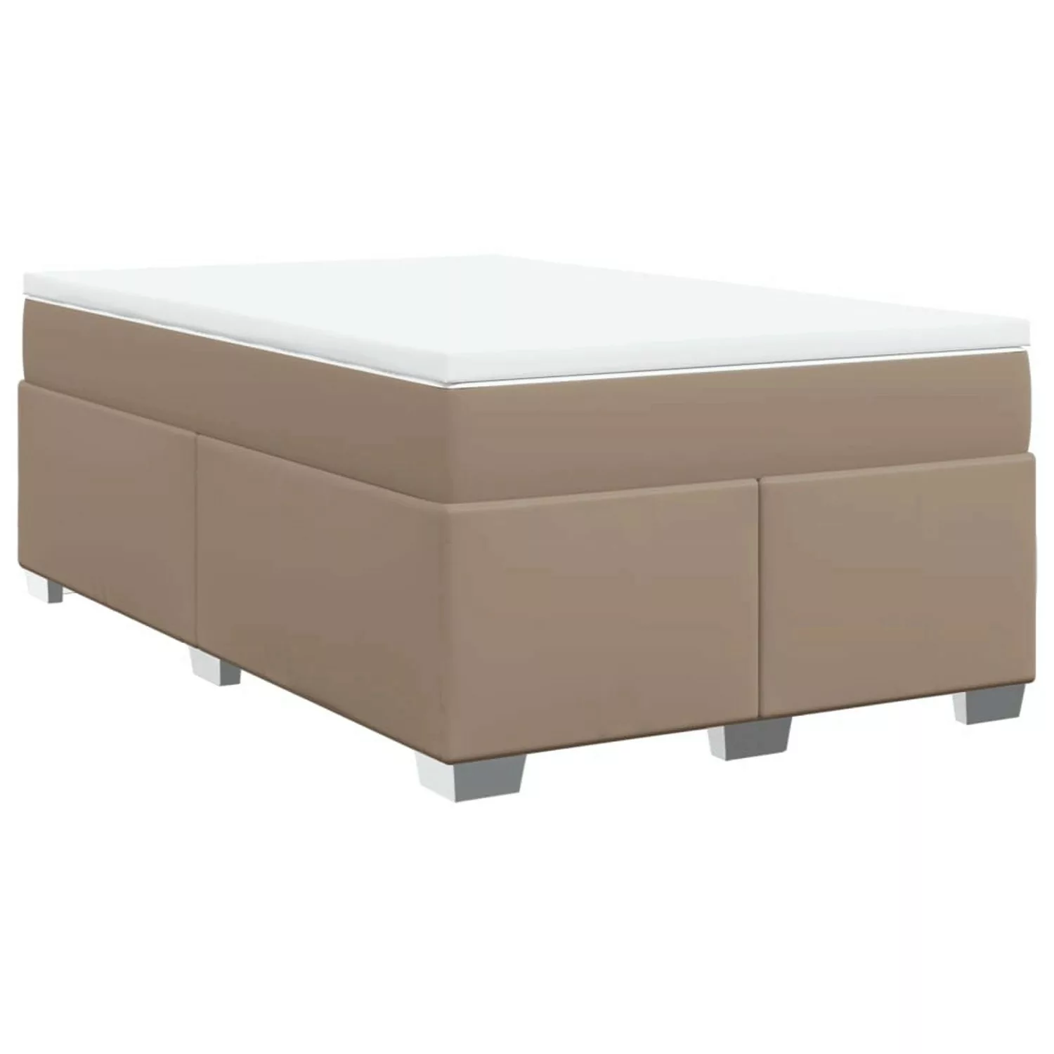 vidaXL Boxspringbett Matratze Cappuccino-Braun 120x190 cm Kunstleder2107205 günstig online kaufen