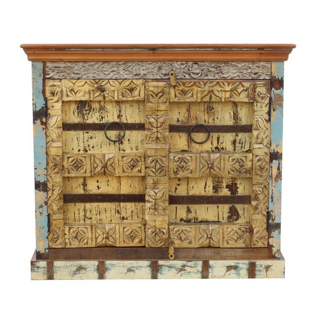 Oriental Galerie Mehrzweckschrank Brauner indischer Schrank Antik 112 cm Ma günstig online kaufen