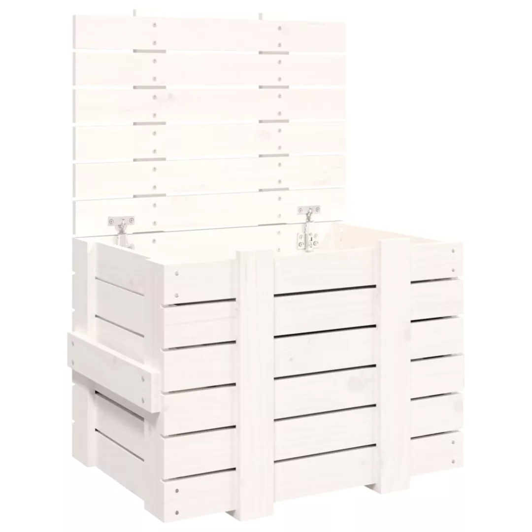 Vidaxl Truhe Weiß 58x40,5x42 Cm Massivholz Kiefer günstig online kaufen