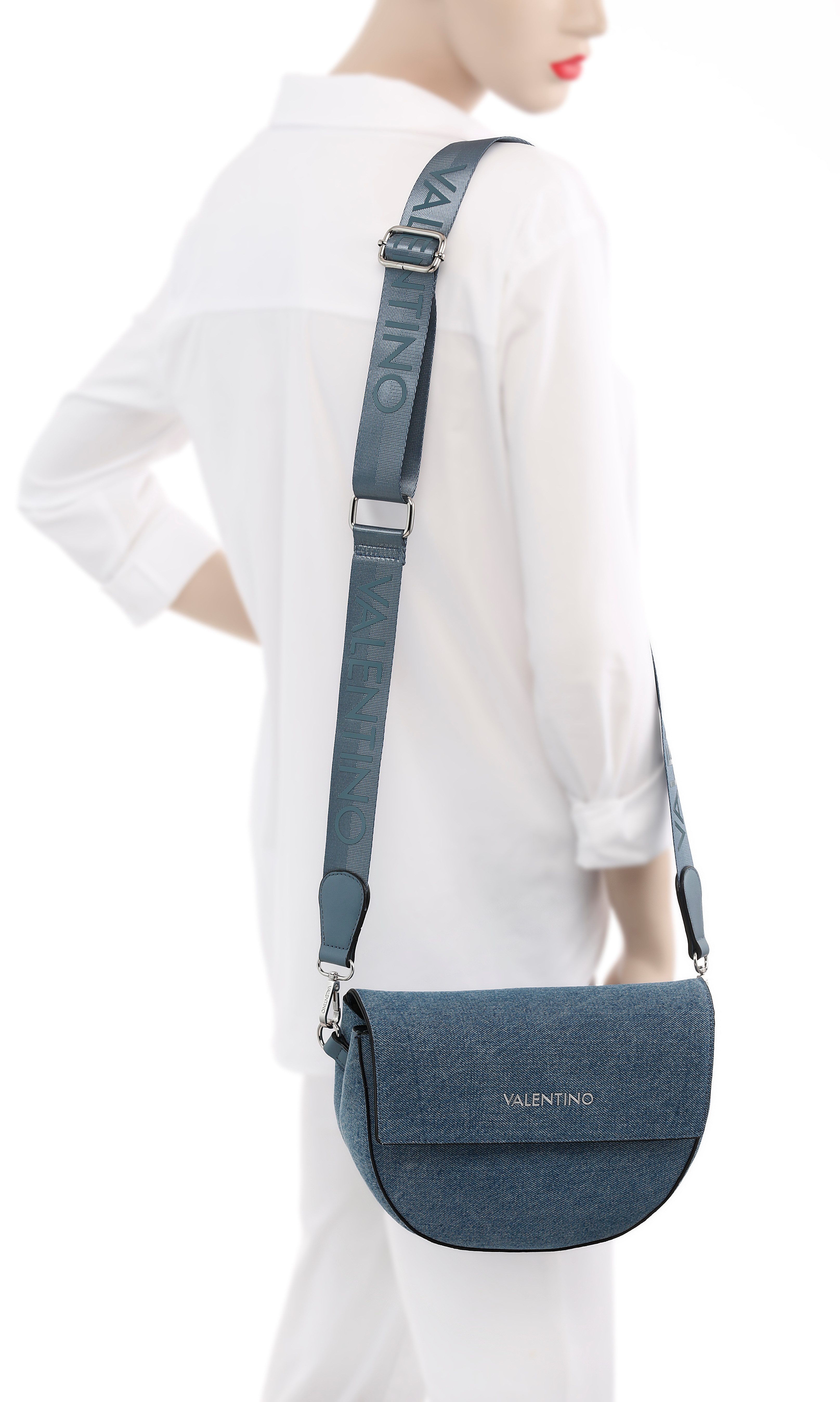 VALENTINO BAGS Umhängetasche "BIGS DENIM", Schultertasche Handtasche Damen günstig online kaufen