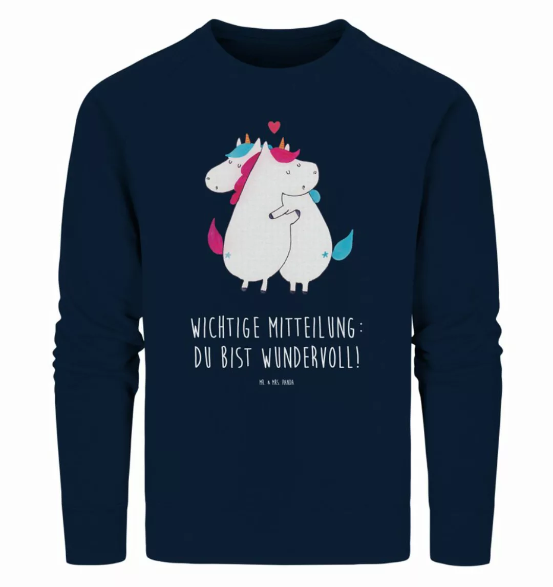 Mr. & Mrs. Panda Longpullover Größe S Einhorn Mitteilung - French Navy - Ge günstig online kaufen