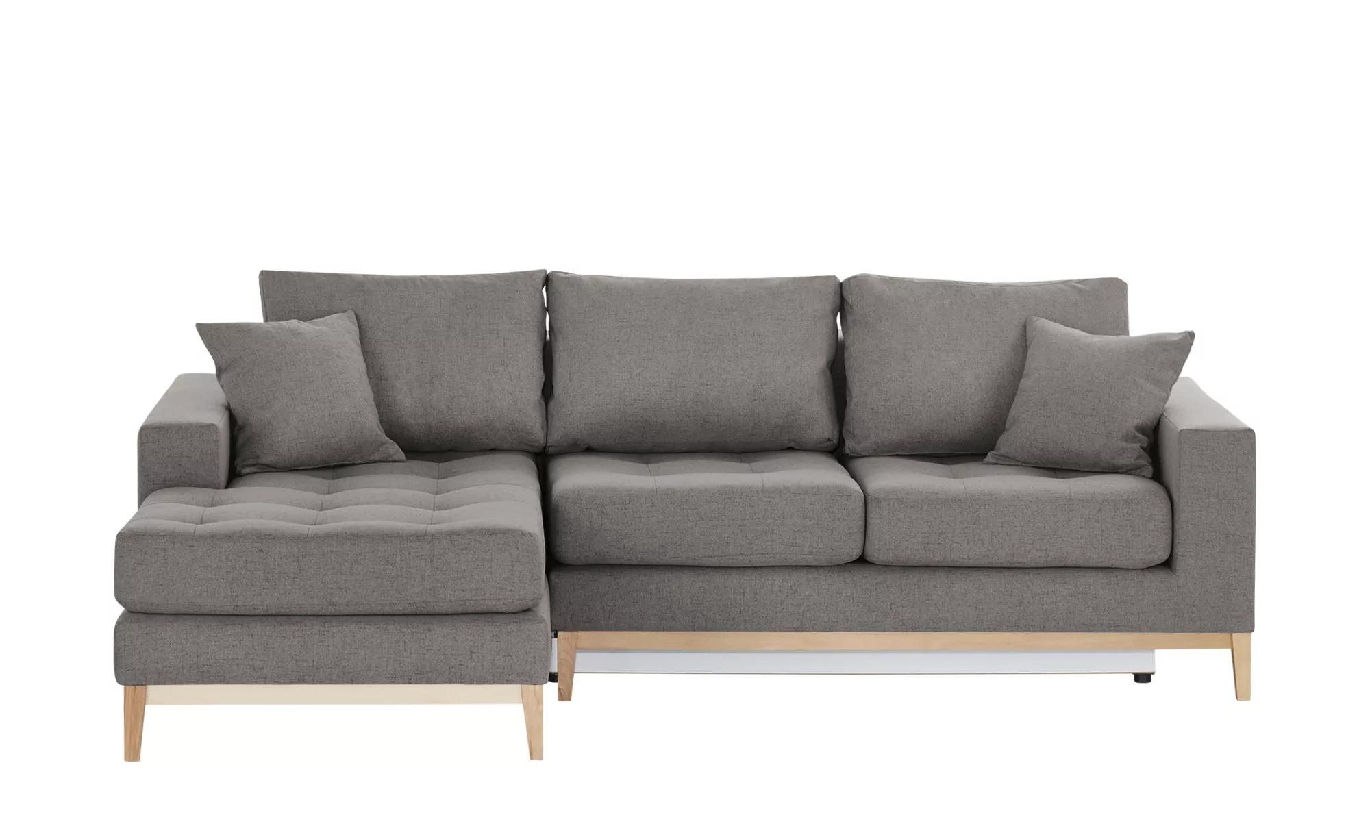 smart Ecksofa - grau - 90 cm - Polstermöbel > Sofas > Ecksofas - Möbel Kraf günstig online kaufen