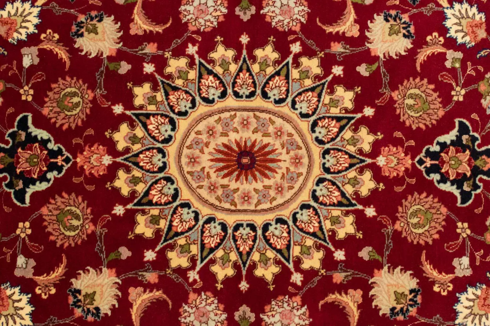morgenland Seidenteppich »Täbriz 50 Raj Medaillon Rosso 150 x 101 cm«, rech günstig online kaufen