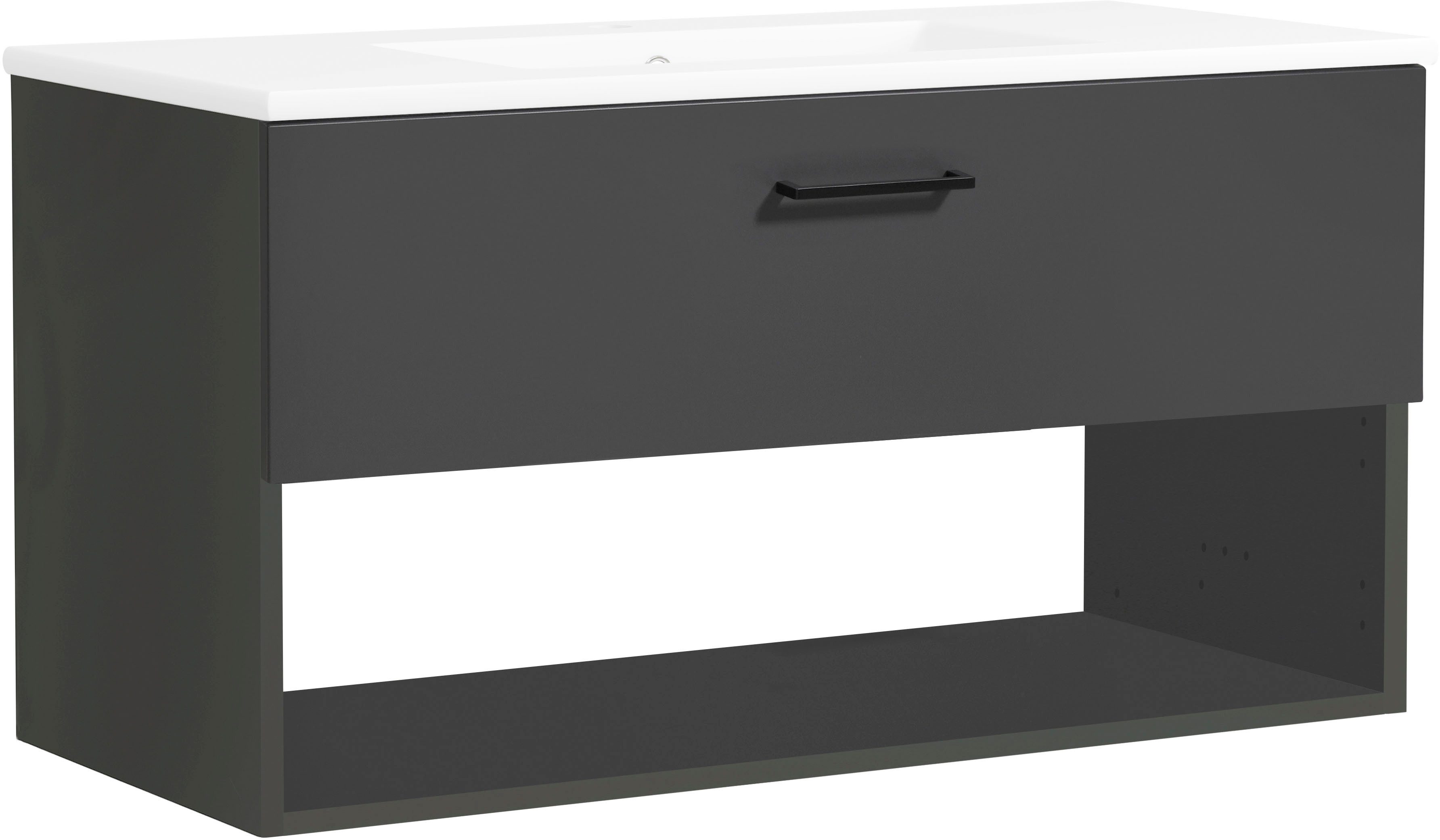 welltime Waschtisch "Trento Light mit Keramik-Auflagebecken", 1 Auzug und 1 günstig online kaufen
