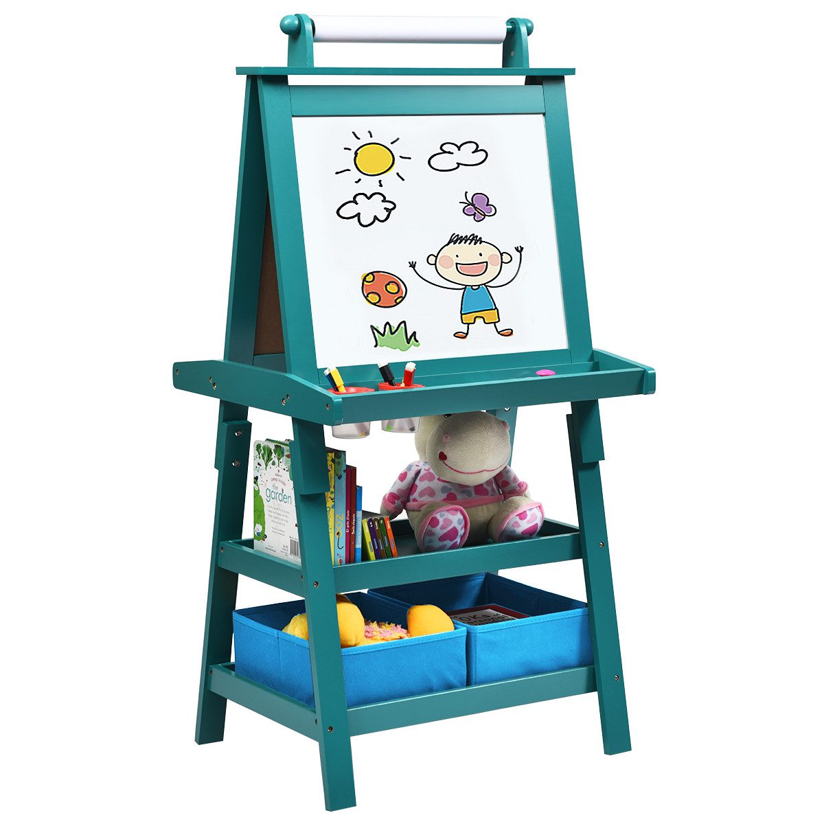 COSTWAY Standtafel Kinder Staffelei, doppelseitig, mit günstig online kaufen