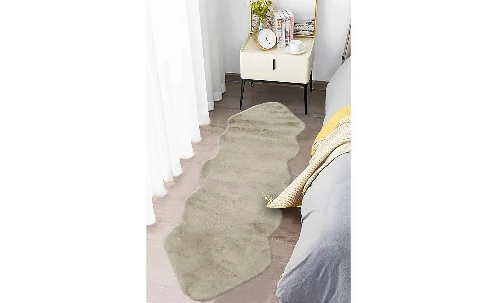 como Kunstfell  Long Shape ¦ creme ¦ Synthetische Fasern ¦ Maße (cm): B: 60 günstig online kaufen