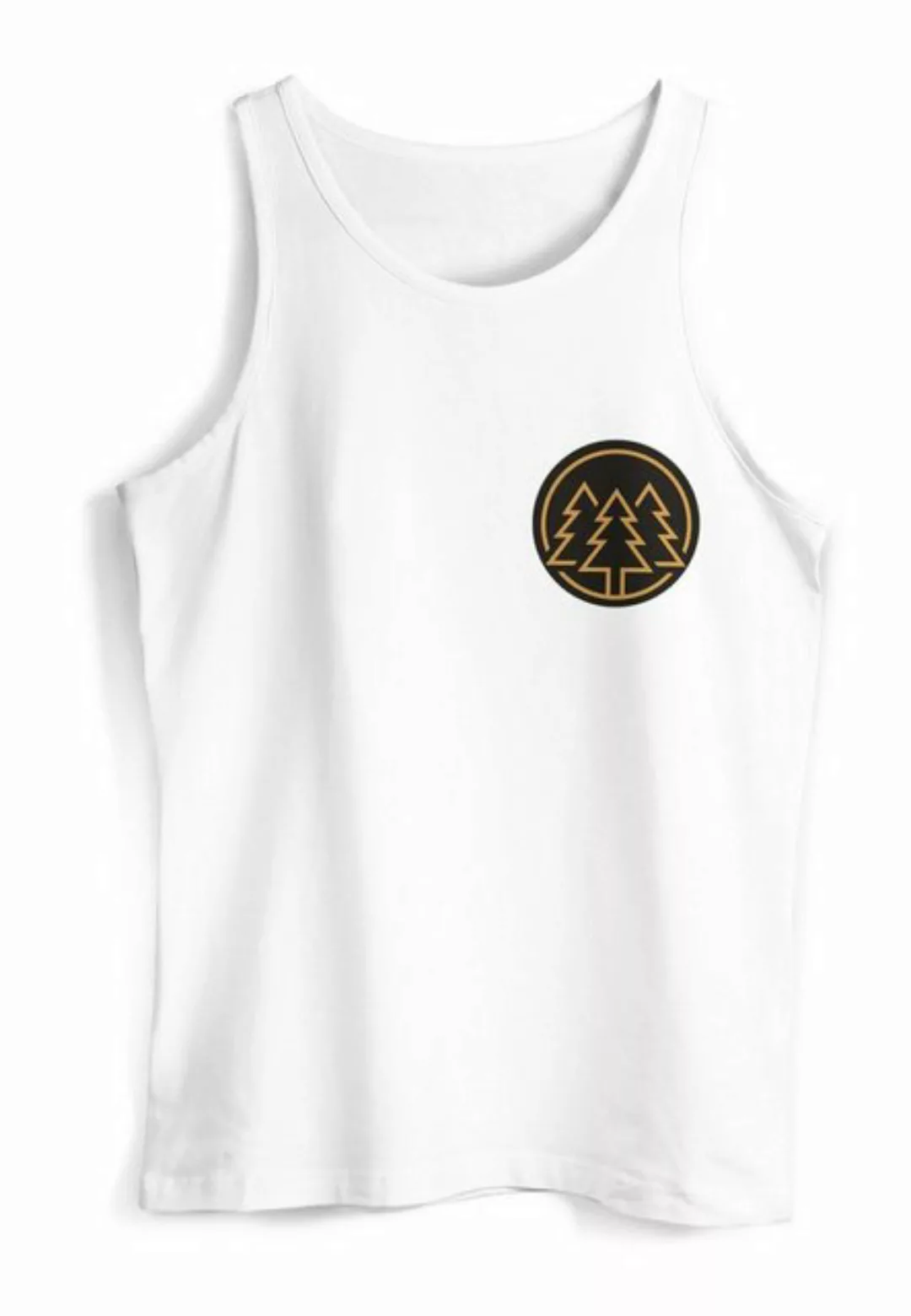 Neverless Tanktop Herren Tank-Top Print Logo Wald Bäume Outdoor Wandern Mot günstig online kaufen