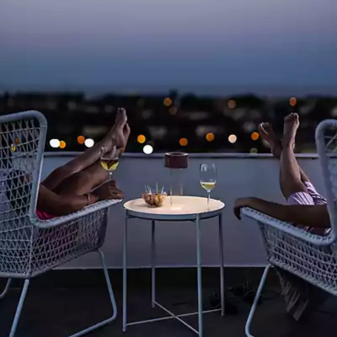 Foscarini Fleur Tischleuchte LED, burgunder günstig online kaufen