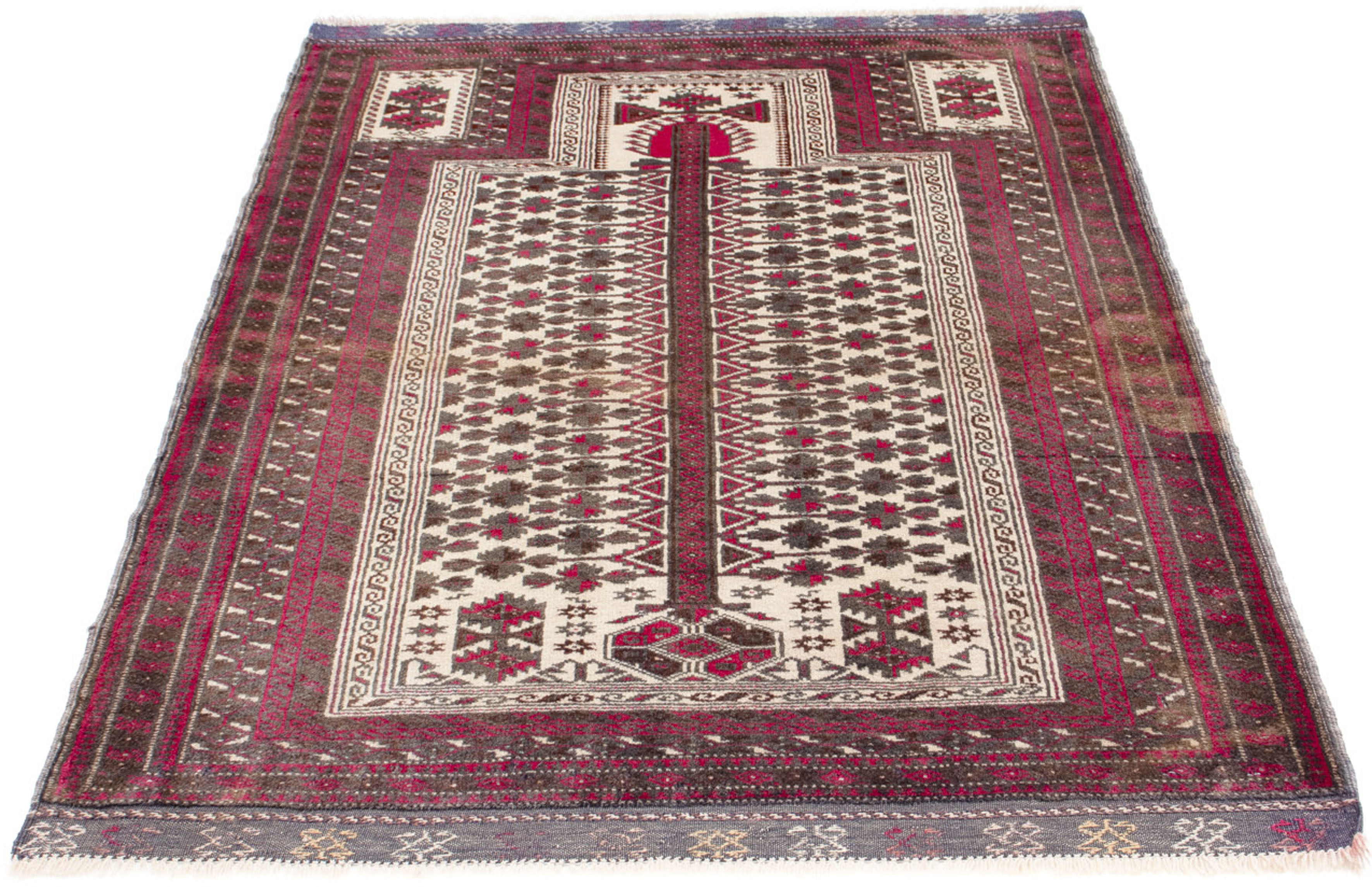 morgenland Orientteppich »Belutsch - 137 x 100 cm - beige«, rechteckig, Woh günstig online kaufen