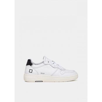 Date  Sneaker W997-CR-CA-WB COURT CALF-WHITE-BLACK günstig online kaufen