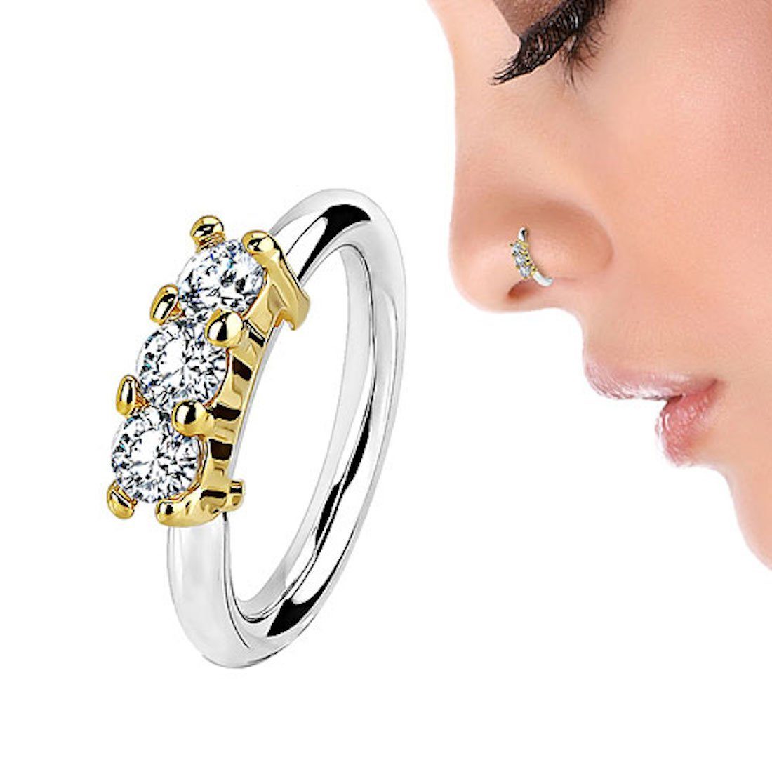 Taffstyle Nasenpiercing Universal Piercing Ring mit günstig online kaufen