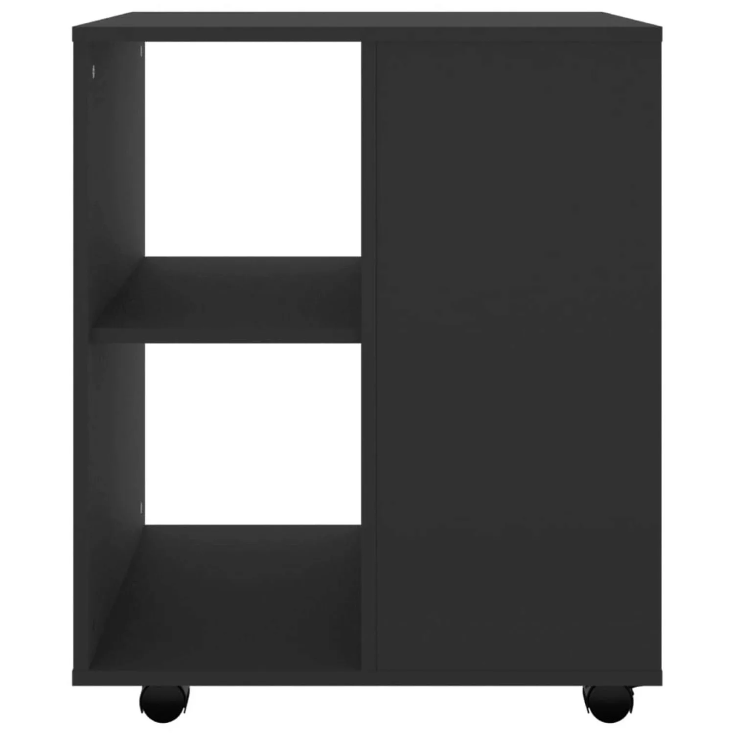 vidaXL Aktenschrank Rollschrank Schwarz 60x53x72 cm Spanplatte günstig online kaufen