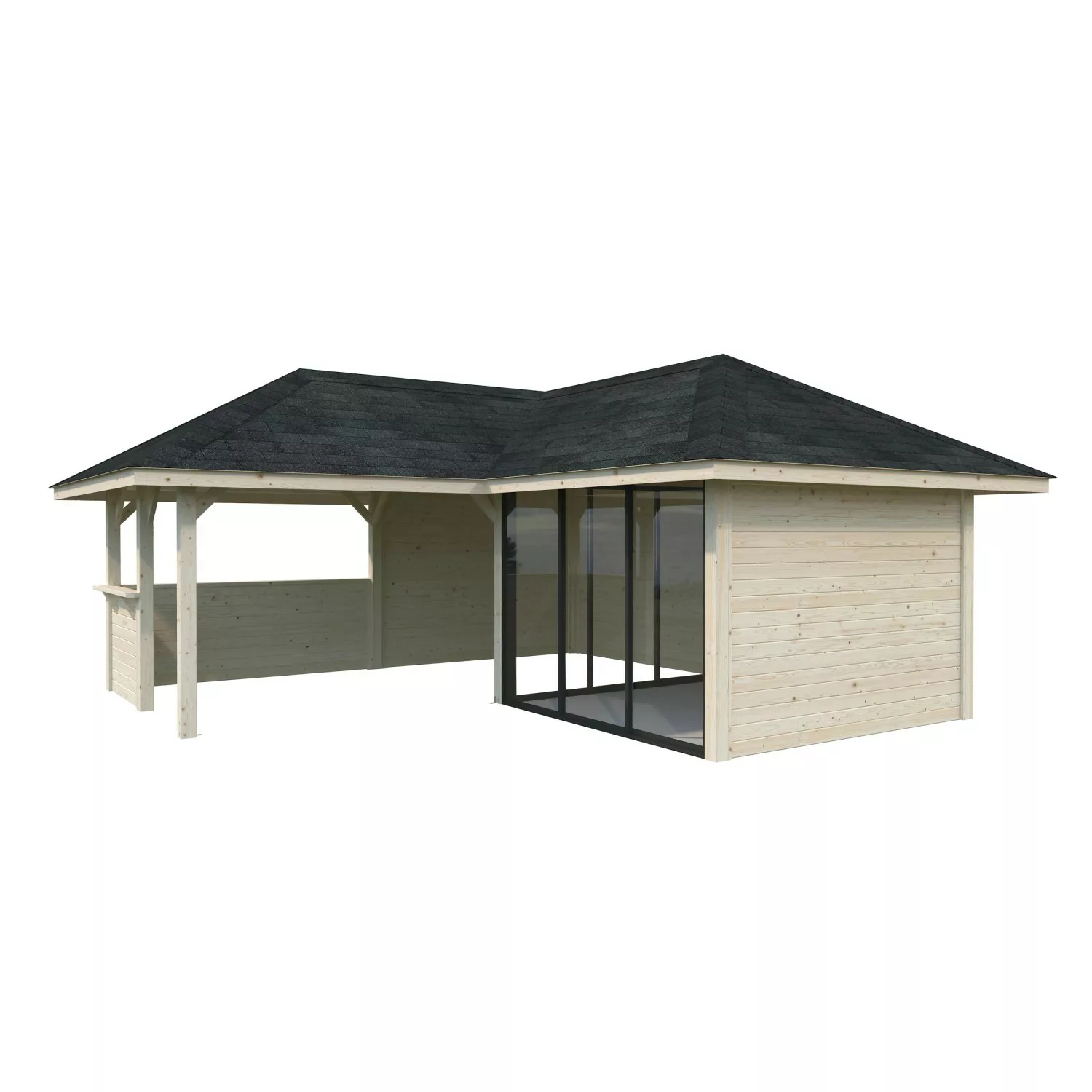 Palmako Pavillon Bianca Set209 Slide Transparent 588 cm x 588 cm FSC® günstig online kaufen